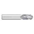 Kodiak Cutting Tools 3/8 Carbide Endmill 4 Flute Single End Ball Nose 5433032